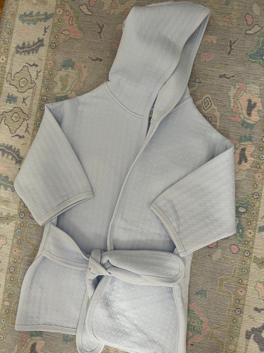 New Plush Luxury Pearl Blue Robe INFANT AND TODDLER