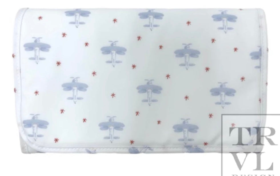 Changing Pad wipeable/washable fits into backpacks!