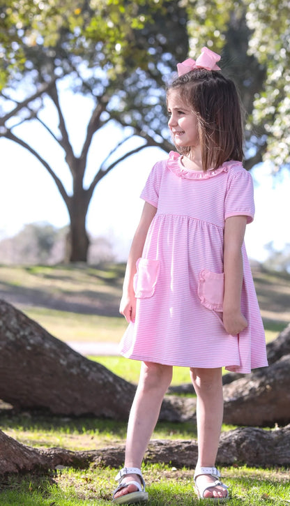 Eleanor Light Pink Dress PICK YOUR DESIGN CHEST CENTERED