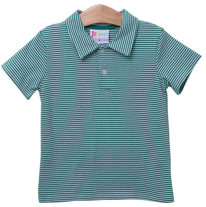 Jellybean Green Stripe Michael Polo Pick your MINI design