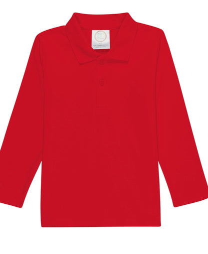 Boys Polo Long Sleeve Shirt 2 colors