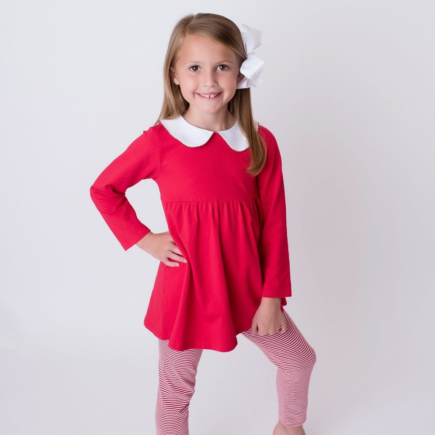 Charlotte Red Stripe Pants Set