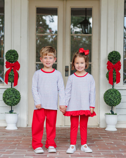 Christmas Candy Stripe Ava Pants Set
