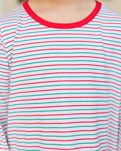 Christmas Candy Stripe Ava Pants Set