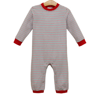 Candy Stripe Thomas Romper