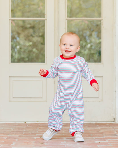 Candy Stripe Thomas Romper