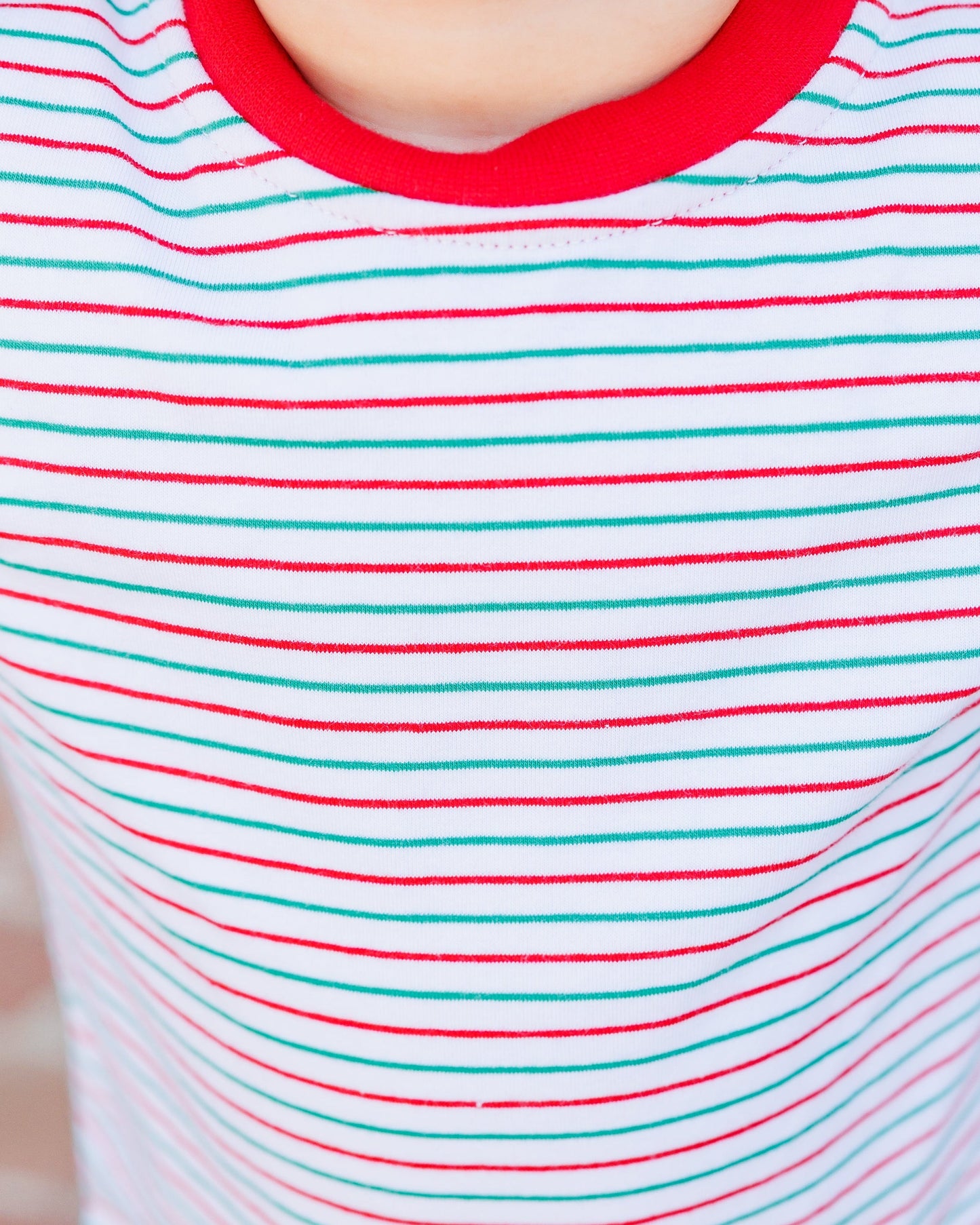 Candy Stripe Thomas Romper