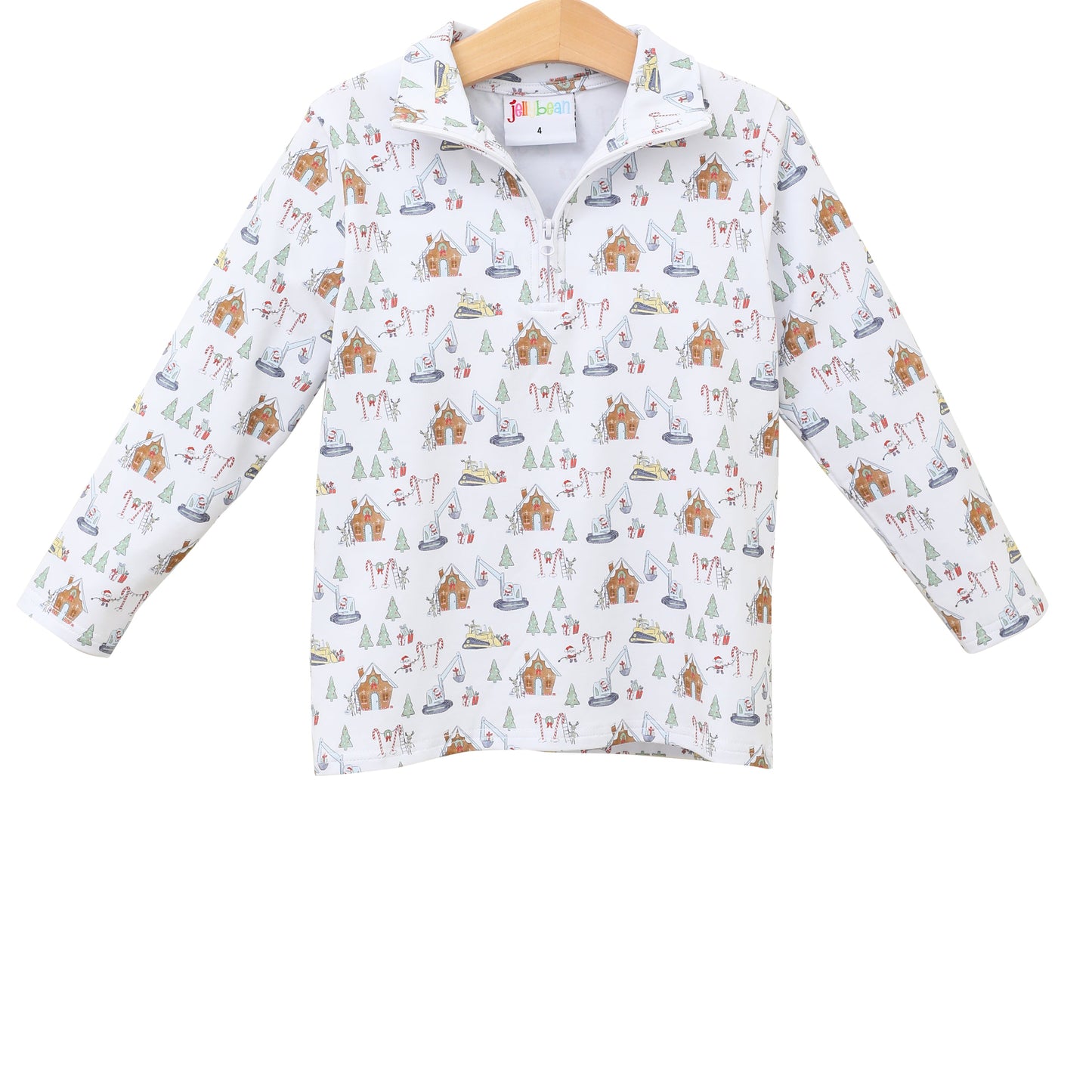 Christmas Construction 1/4 zip Pullover