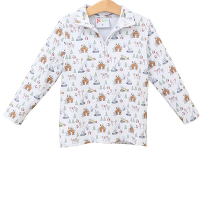 Christmas Construction 1/4 zip Pullover