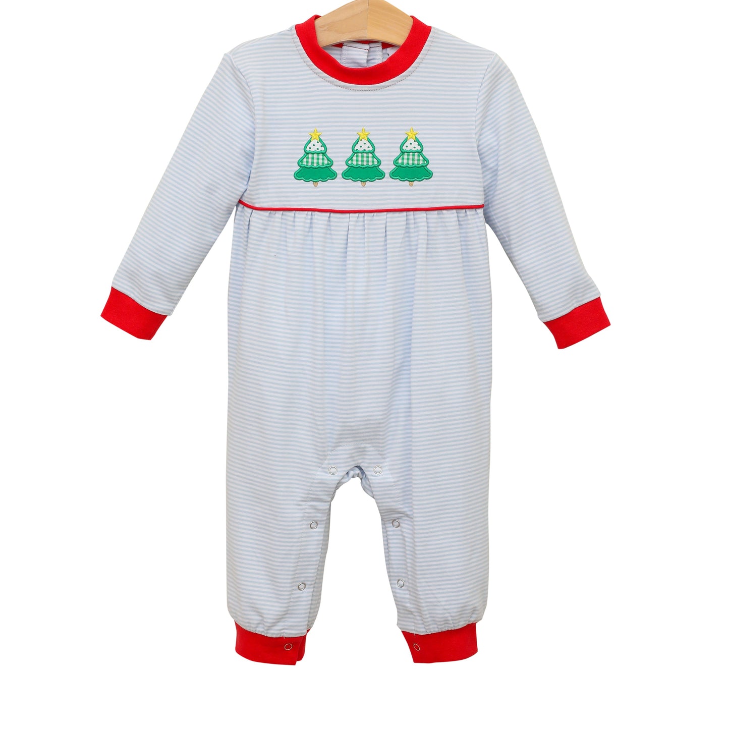 Christmas Tree Trio Romper Boy