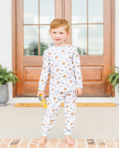 Constructing Christmas Nicholas Long Sleeve Set