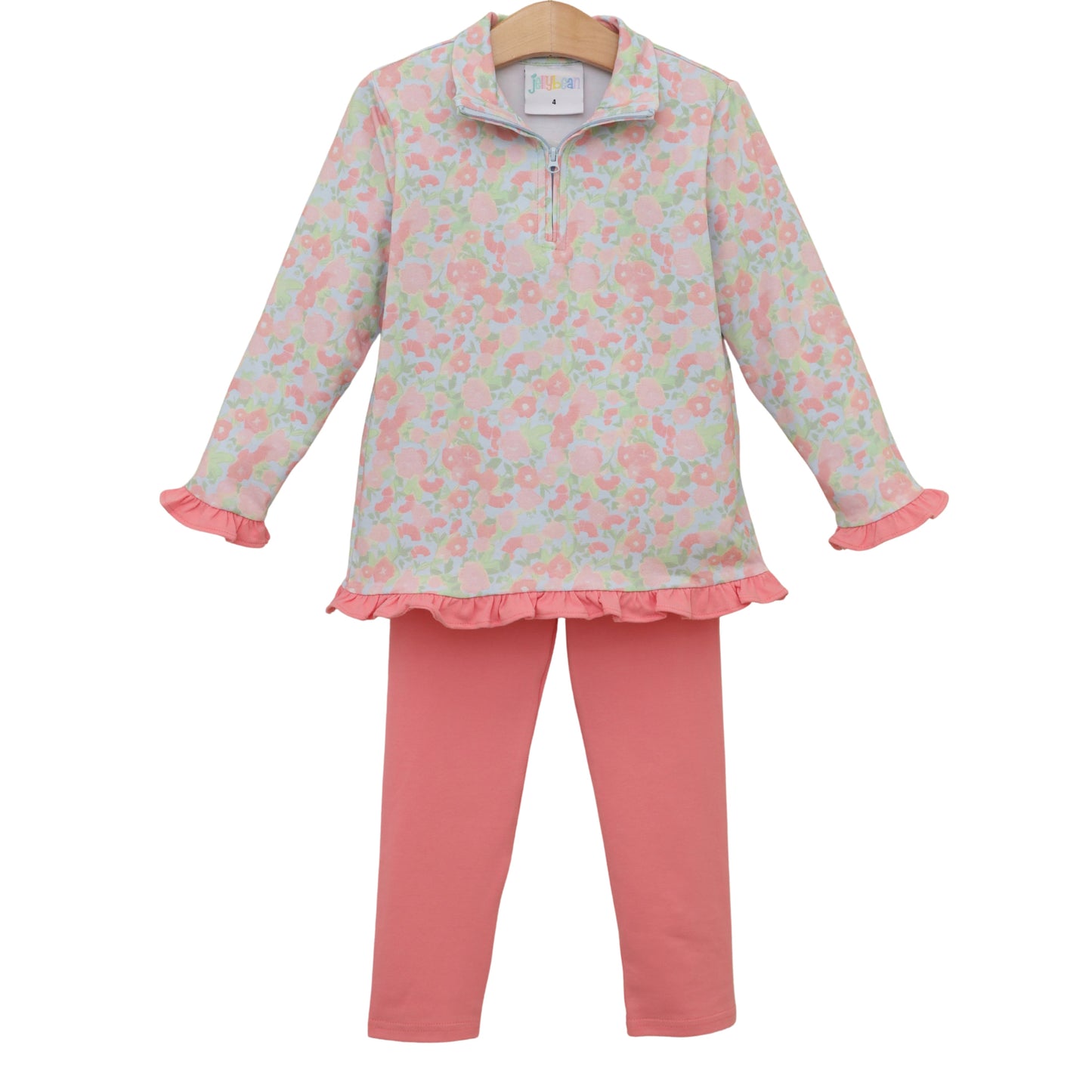 Cottage Blooms Ruffled Pullover Set