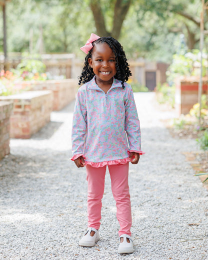 Cottage Blooms Ruffled Pullover Set