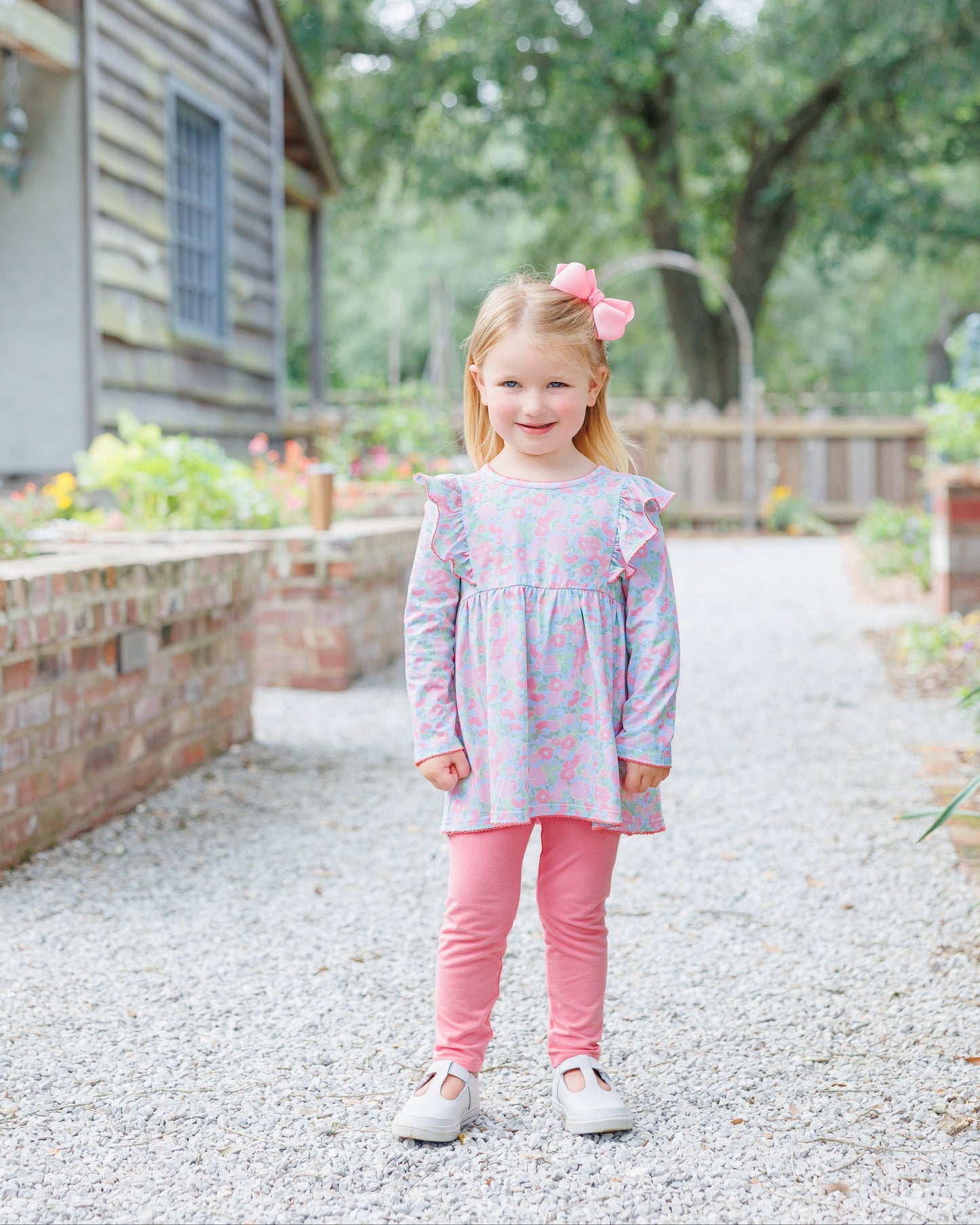 Cottage Blooms Frances Ruffled Pants Set