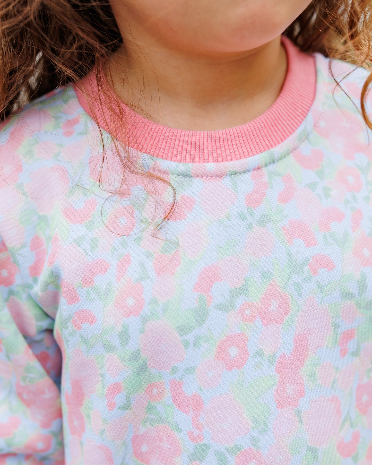 Cottage Blooms French Terry Tunic Pullover Set