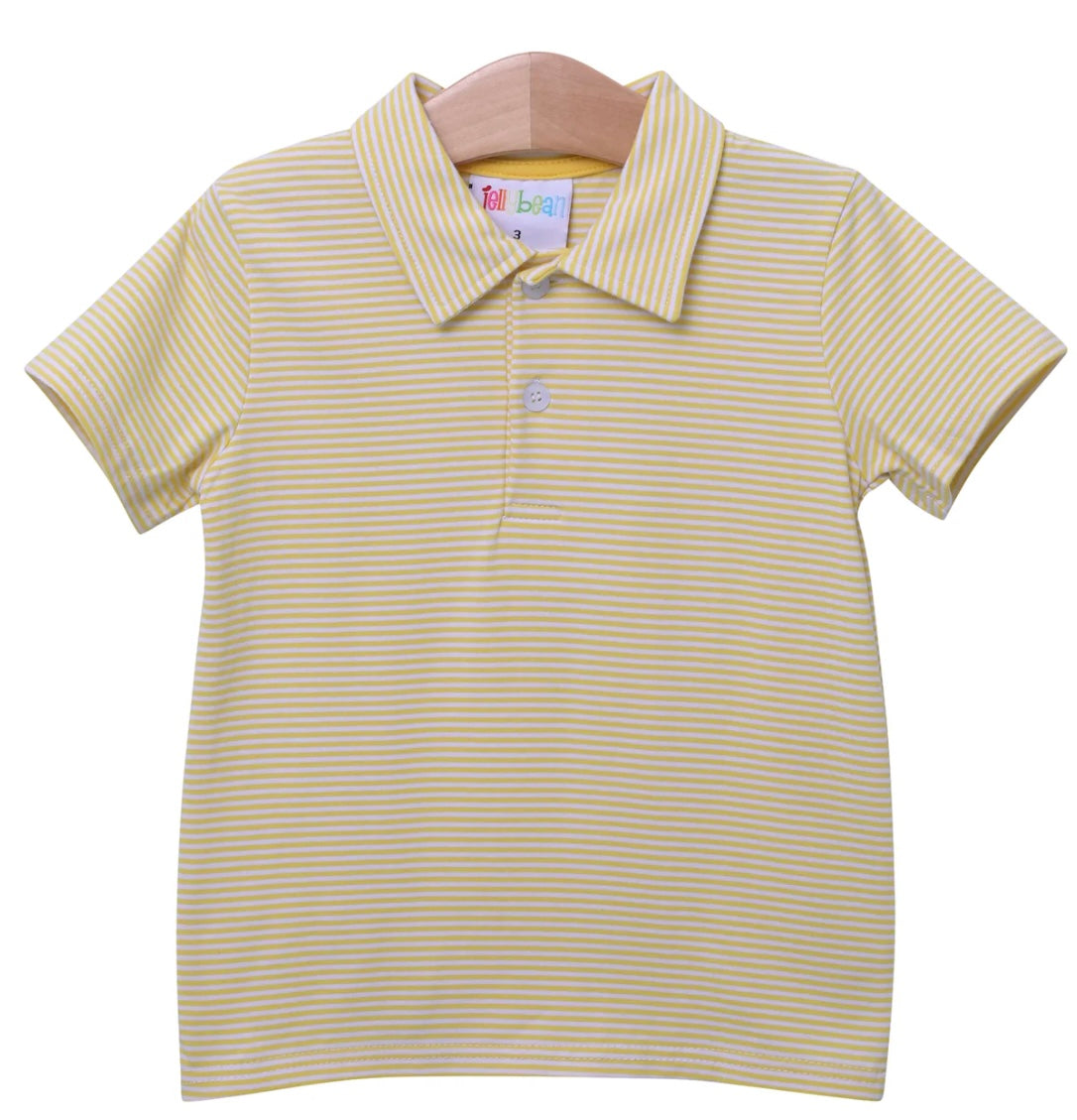 Jellybean Pale Yellow Stripe Michael Polo Pick your MINI design