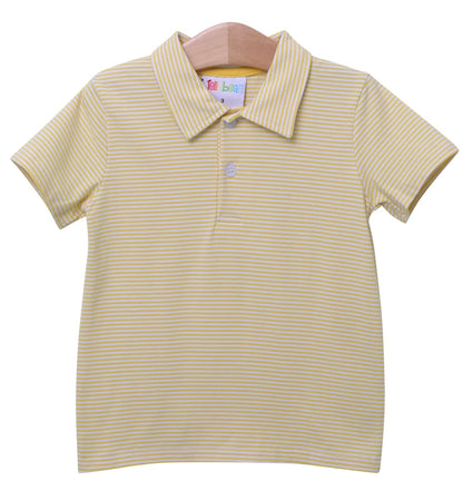 Jellybean Pale Yellow Stripe Michael Polo Pick your MINI design