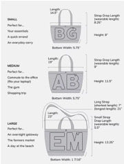 BEST SELLING Classic Initial Bag Size SMALL