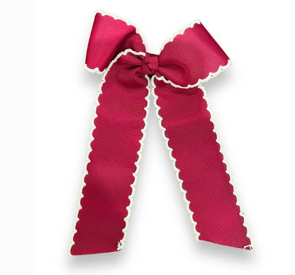 Gross grain Moon stitch Hair bow