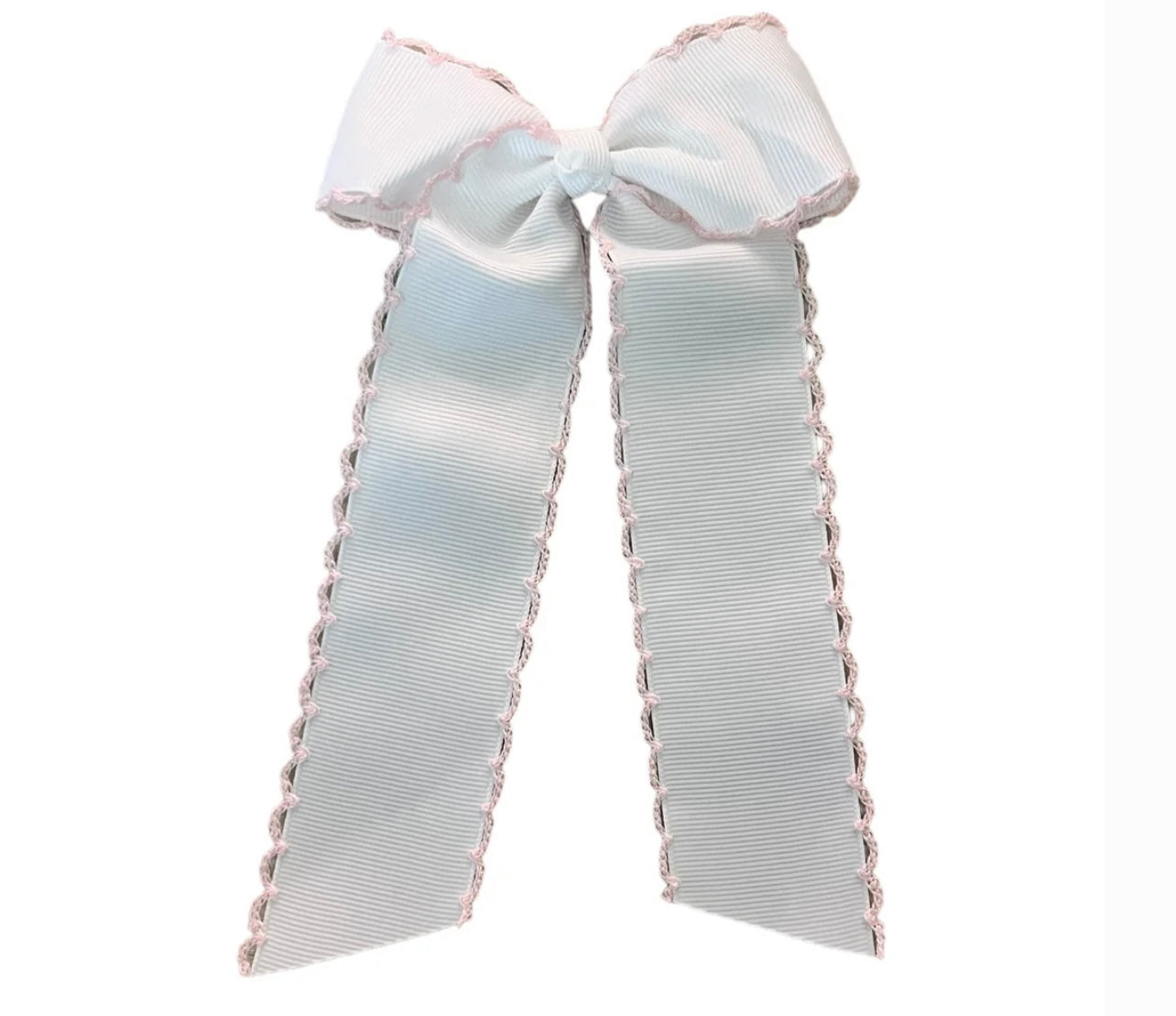 Gross grain Moon stitch Hair bow