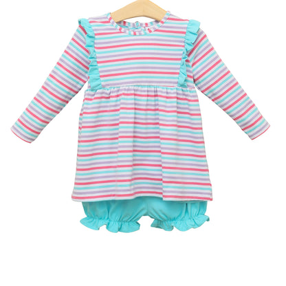 Evie Bloomer Set Candy Stripe