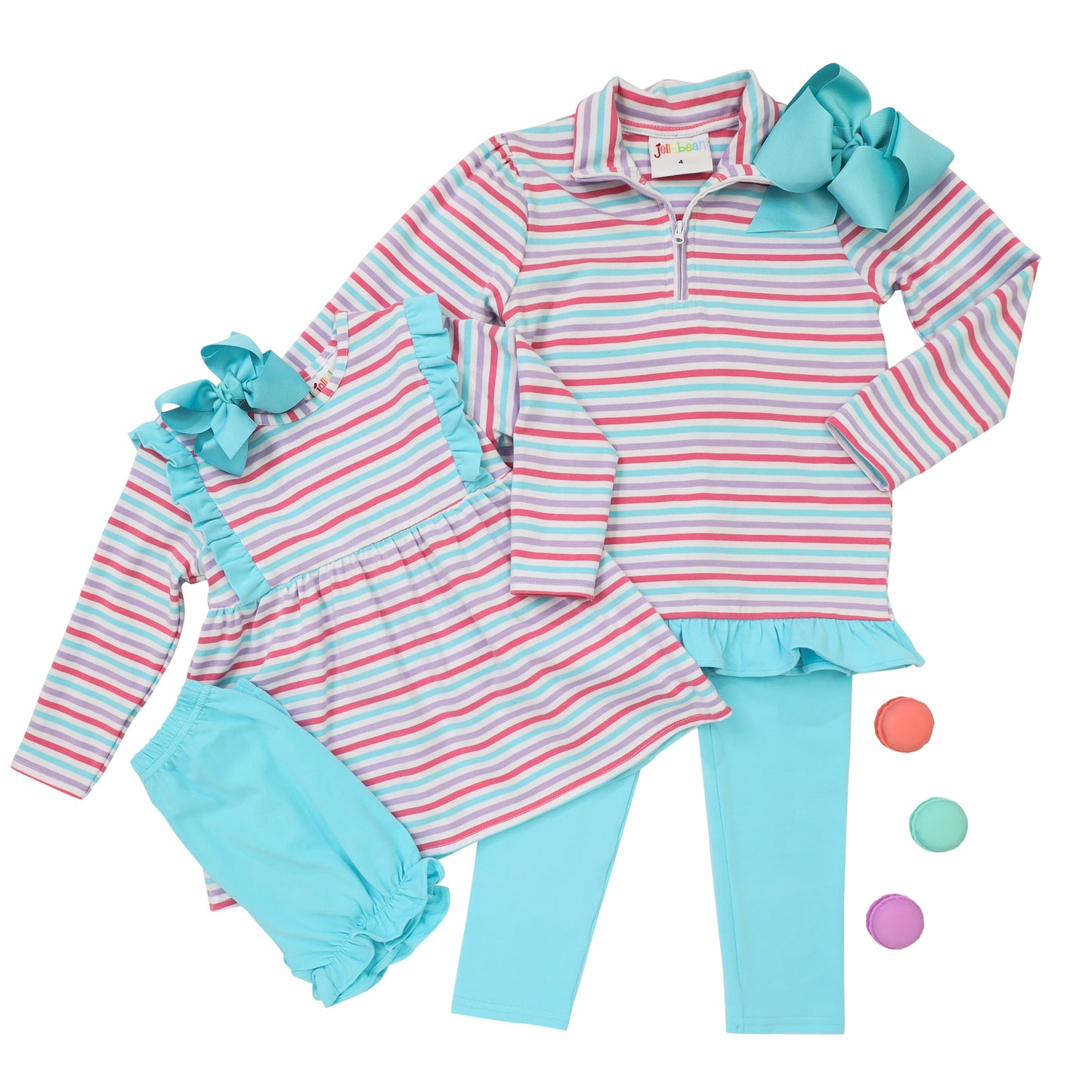 Evie Bloomer Set Candy Stripe