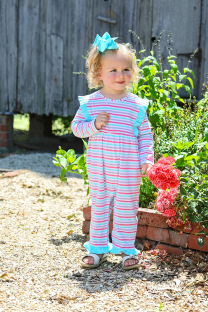 Evie Romper Candy Stripe