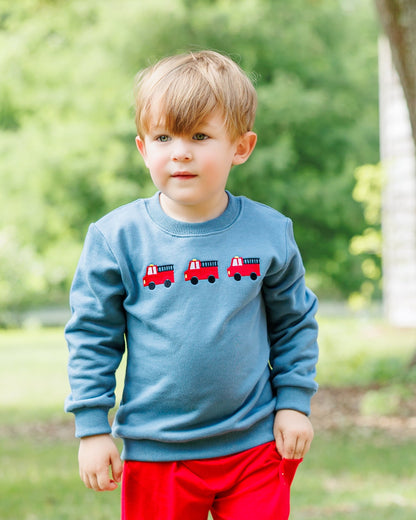 Firetruck Trio French Terry Pullover