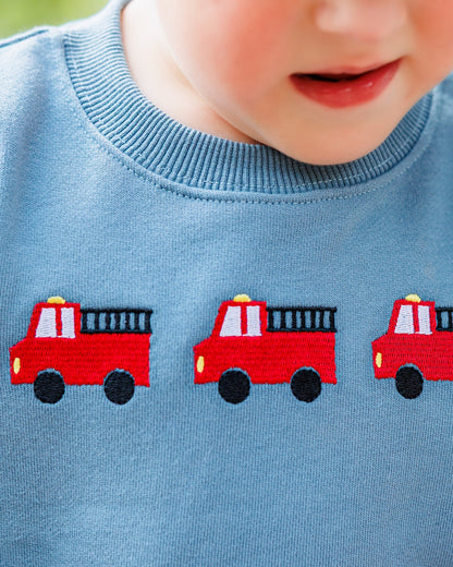Firetruck Trio French Terry Pullover