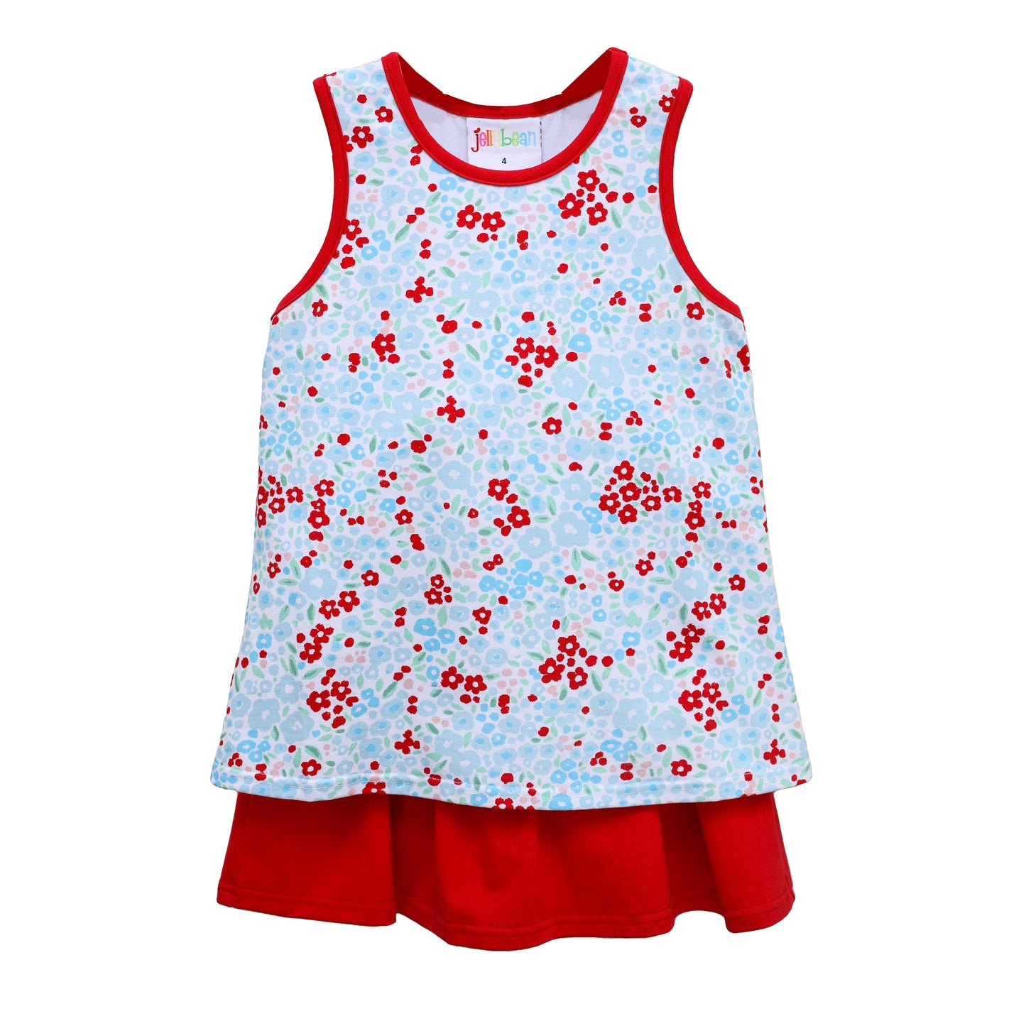 Freedom flutter floral skort Set
