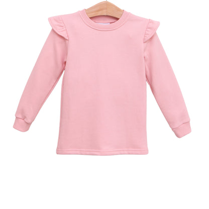 French Terry Flutter Pullover MULTIPLE COLORS