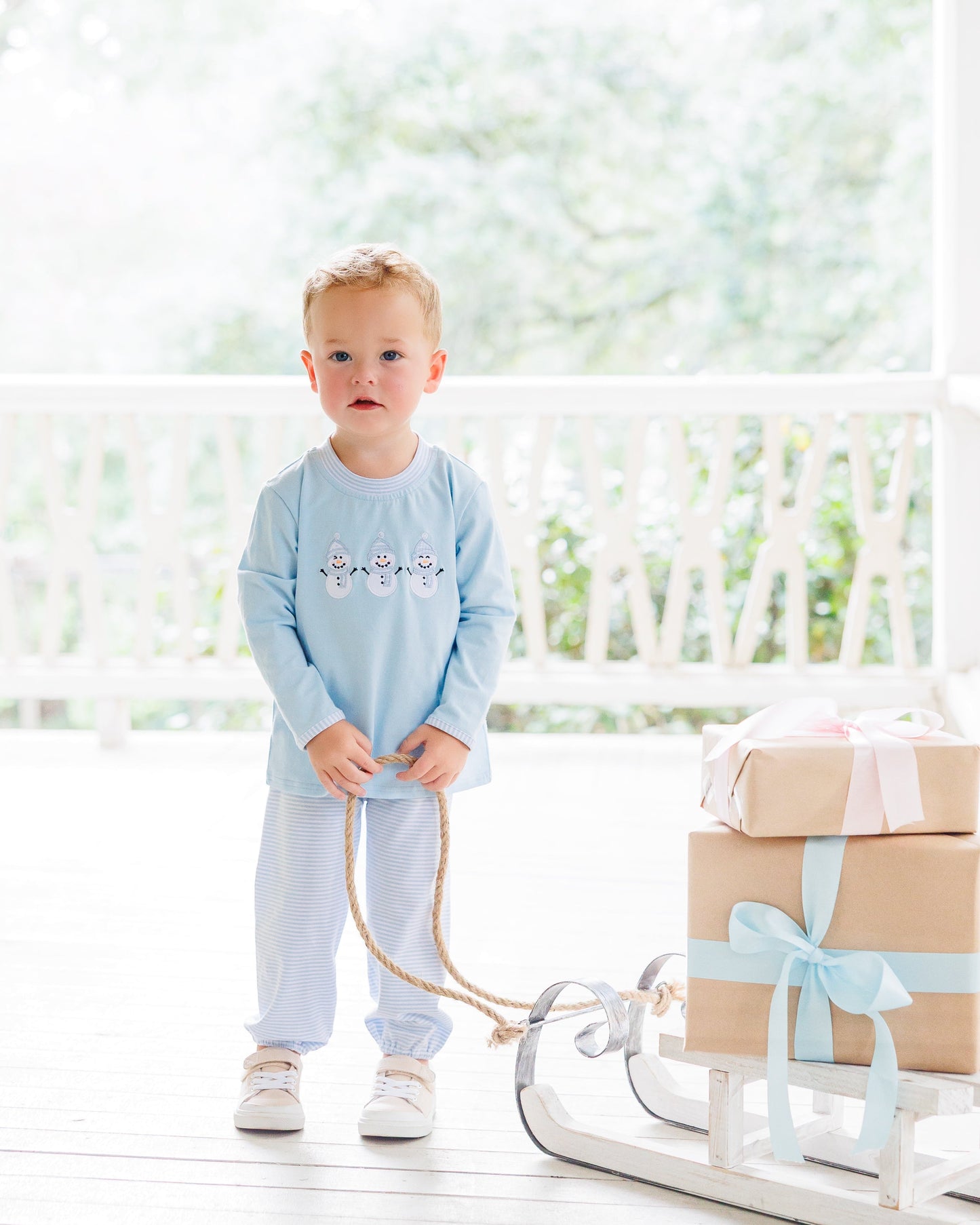 Frosty Friends Bloomer Pants Set
