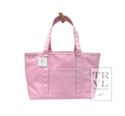 Coated Canvas Tote in Medium Size
