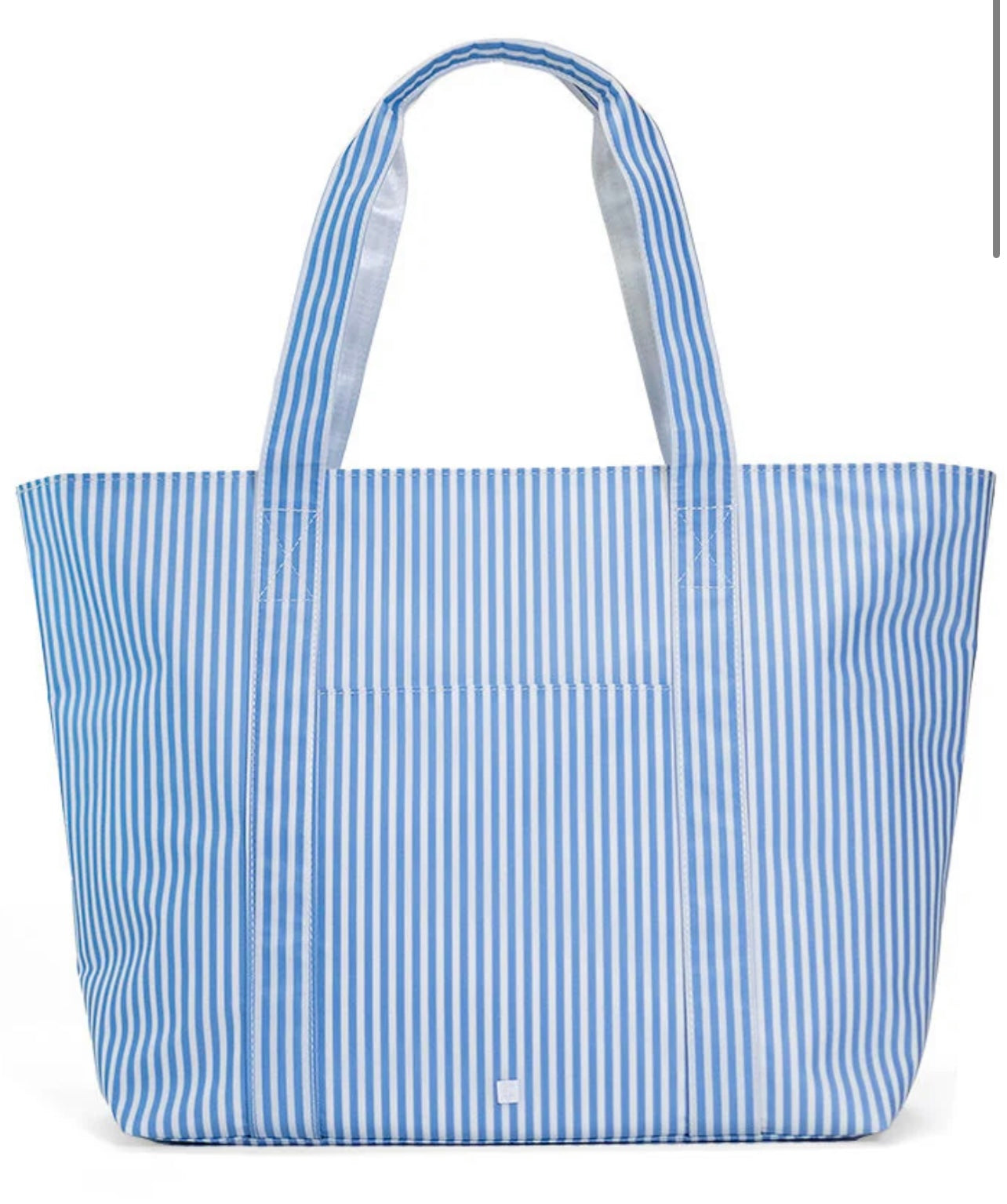 TRVL XL JUMBO TOTE with luggage slide on suitcase