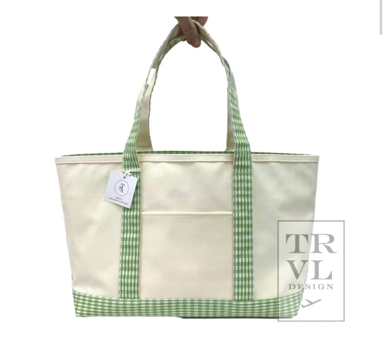Coated Canvas Tote in Medium Size