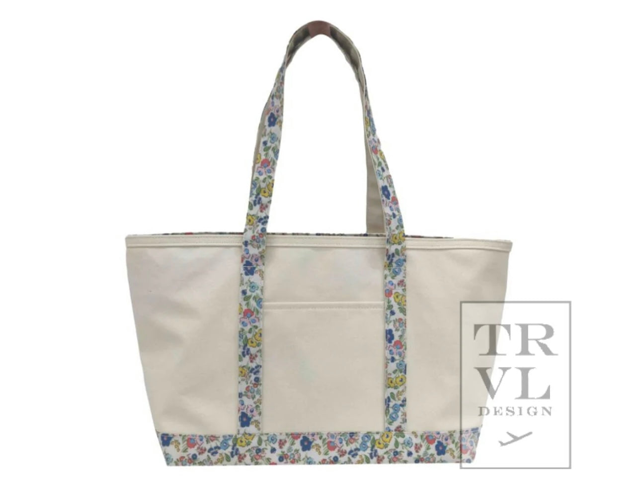 Coated Canvas Tote in Medium Size