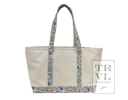 Coated Canvas Tote in Medium Size