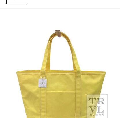 Coated Canvas MAXI Large Boat Tote