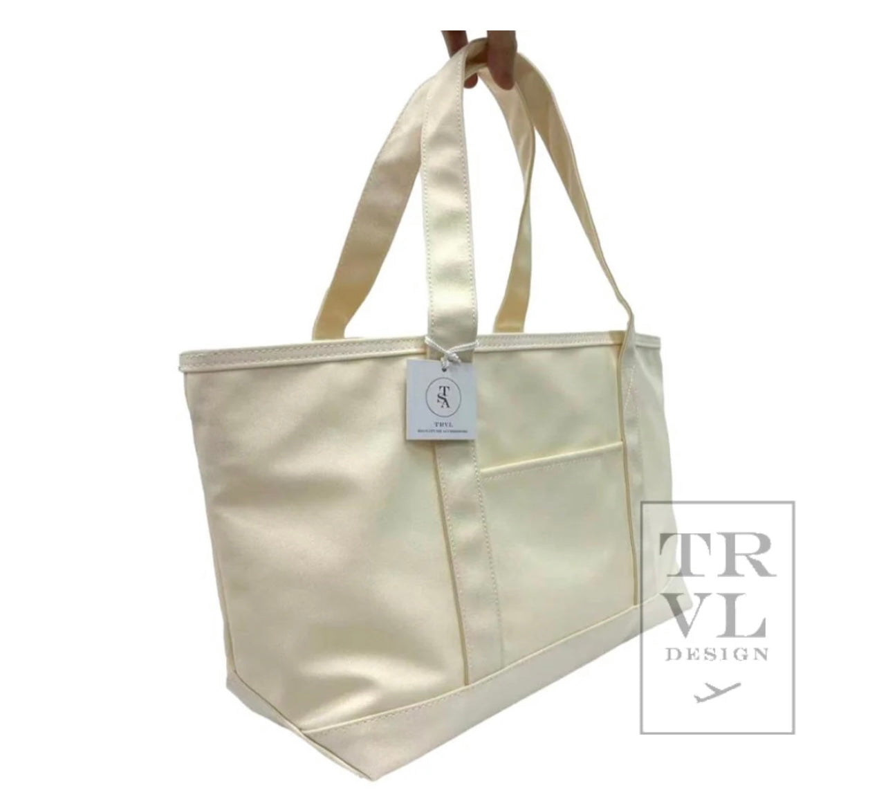 Coated Canvas Tote in Medium Size