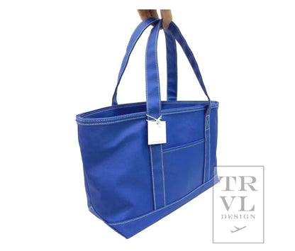 Coated Canvas Tote in Medium Size