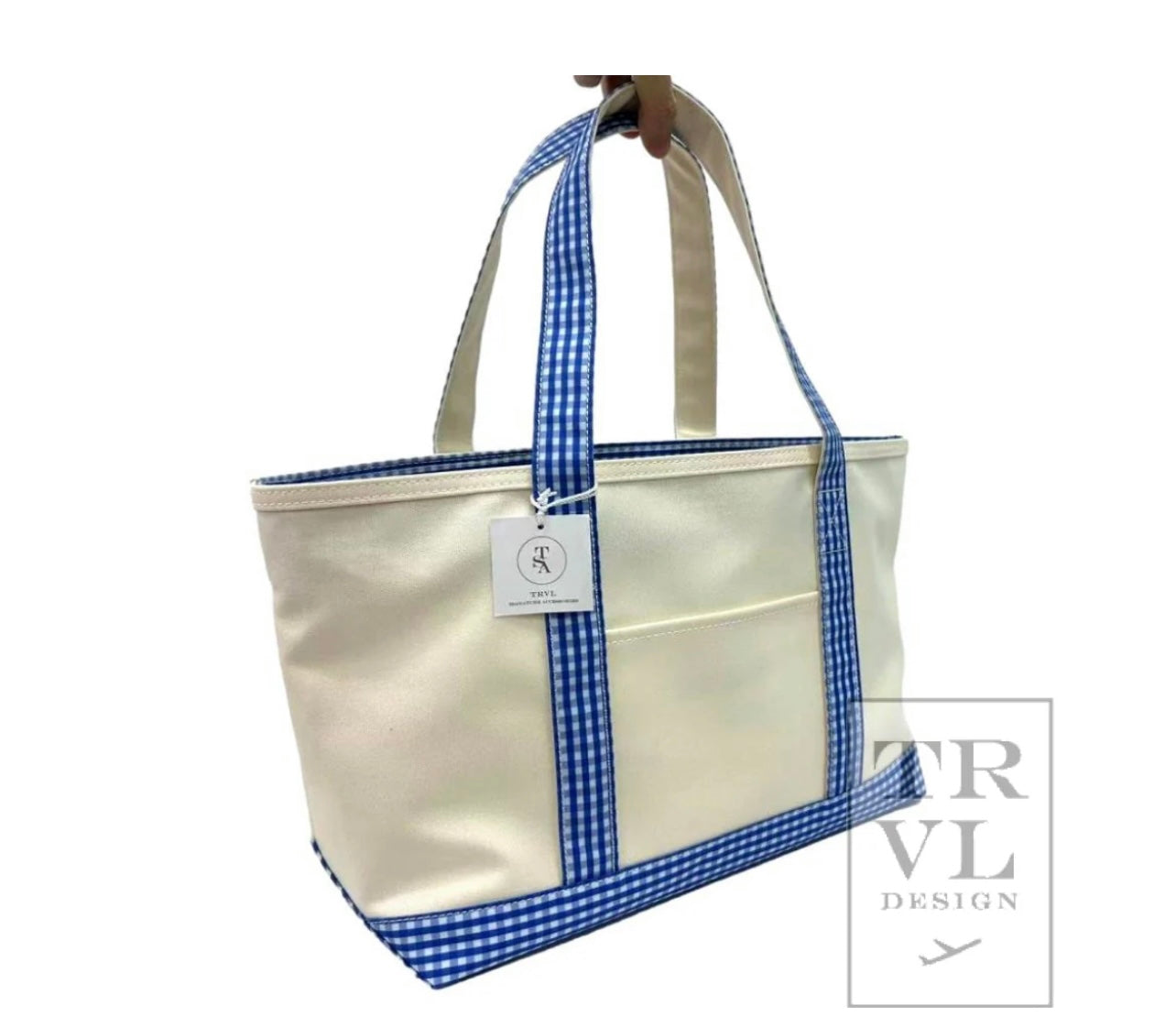 Coated Canvas Tote in Medium Size
