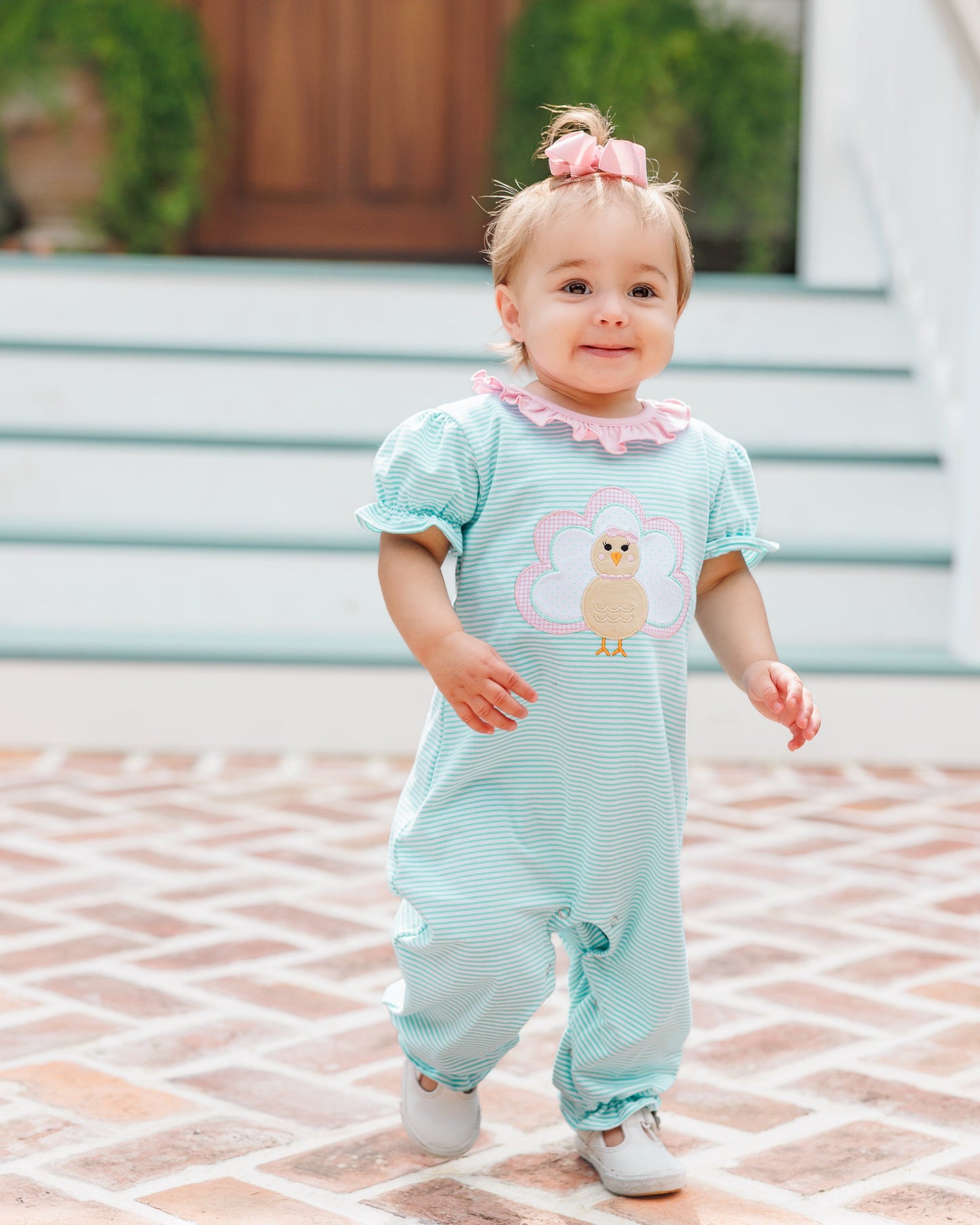Give Thanks Ruffled Romper