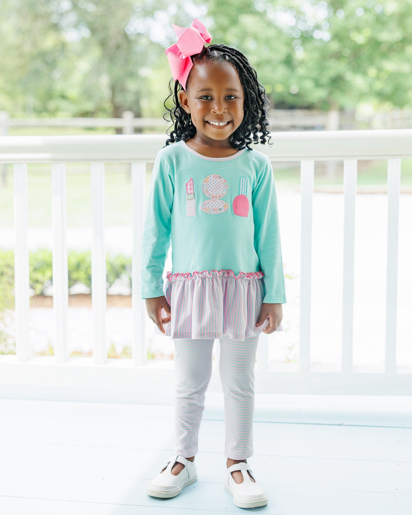 Glam Trio Ruffled Pants Set