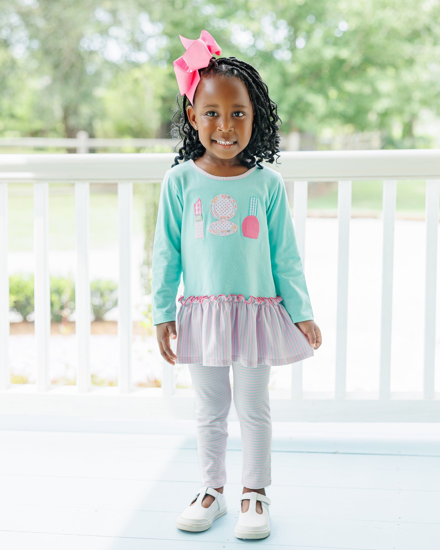 Glam Trio Ruffled Pants Set