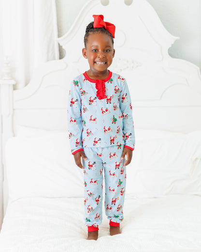 Here Comes Santa Clause Long Sleeve Set Ruffle
