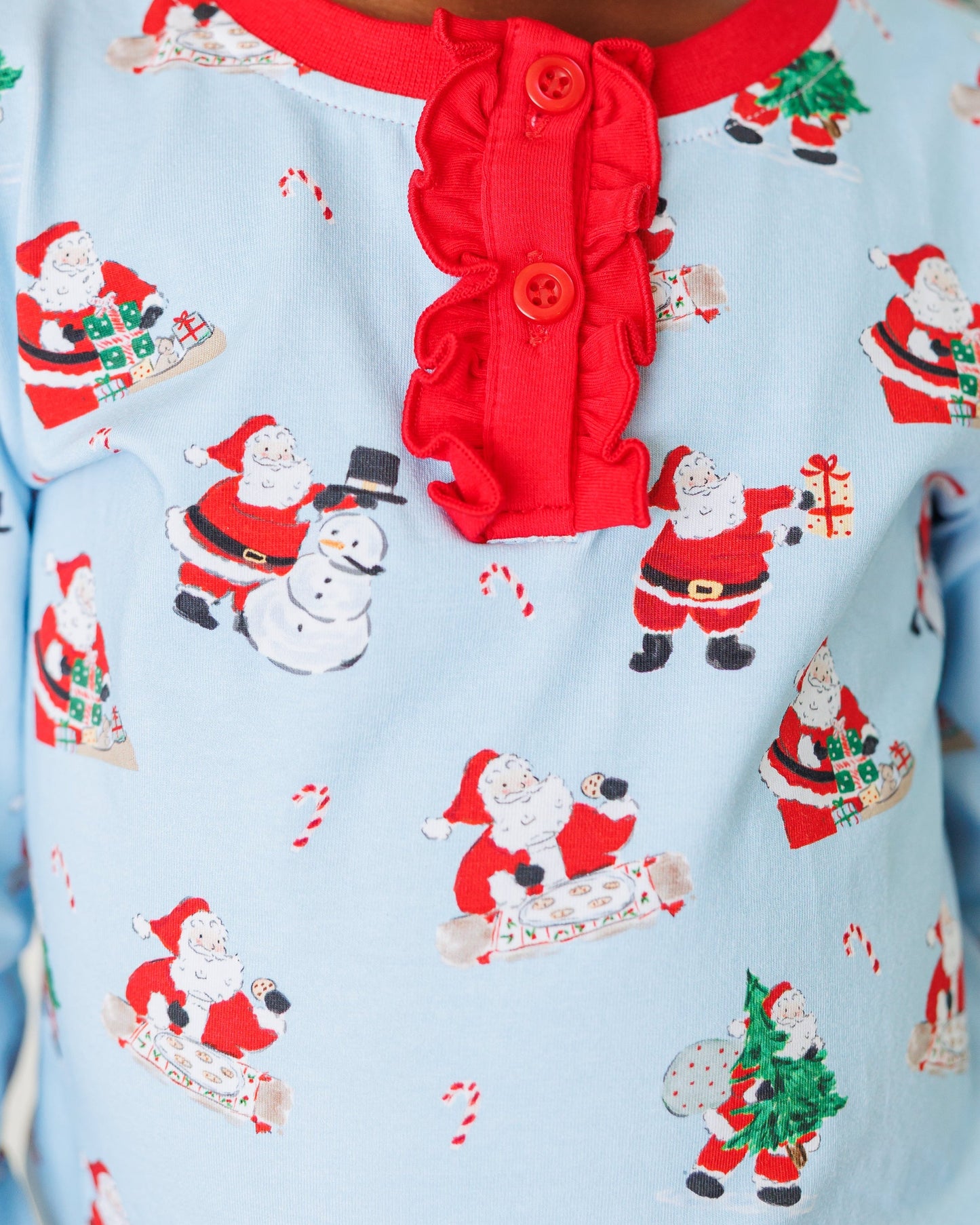 Here Comes Santa Clause Long Sleeve Set Ruffle