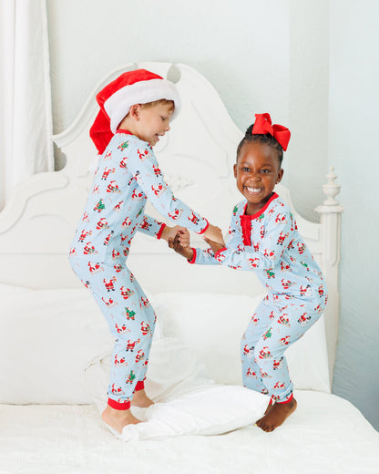 Here Comes Santa Clause Long Sleeve Set Ruffle
