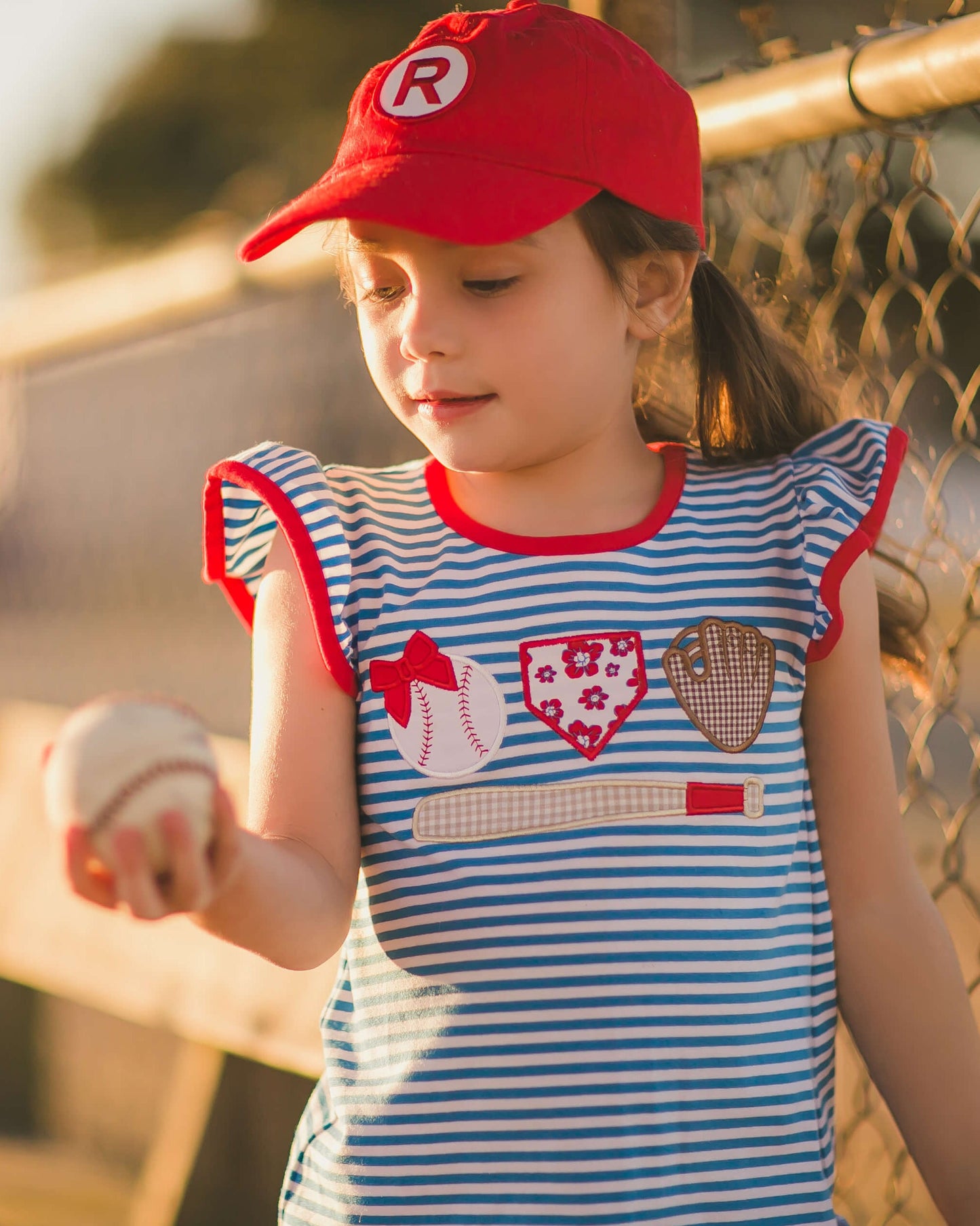 Homerun Ruffled Short Set