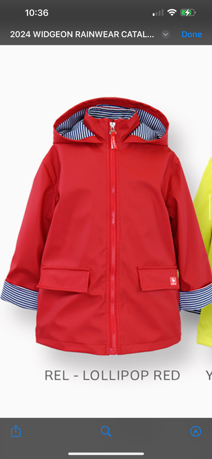 Widgeon Zipper Closure Raincoat