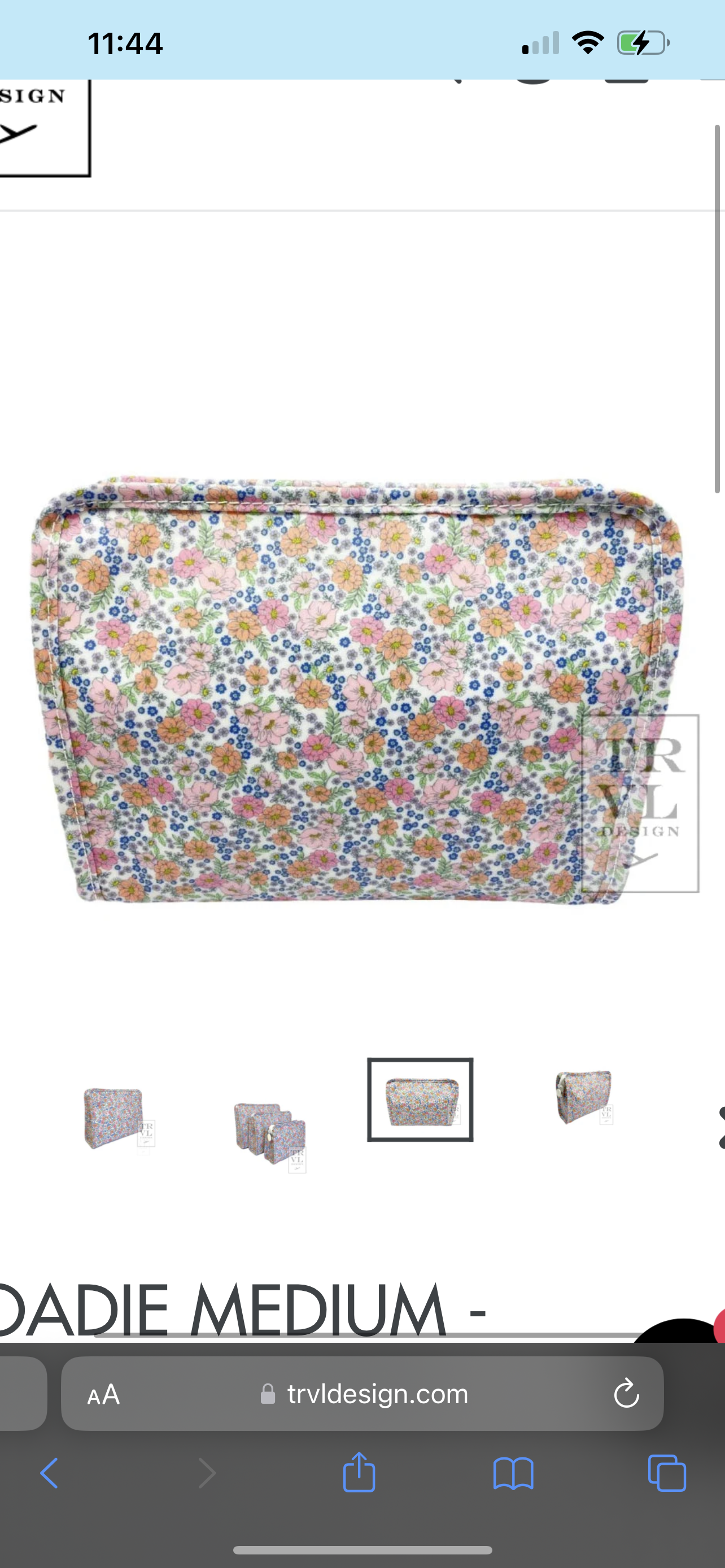 TRVL wipable washable ROADIE MEDIUM